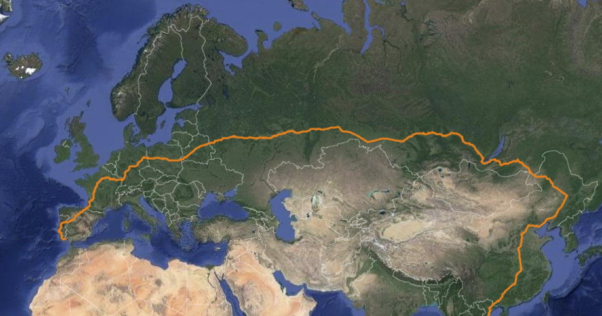 longest rail route in the world