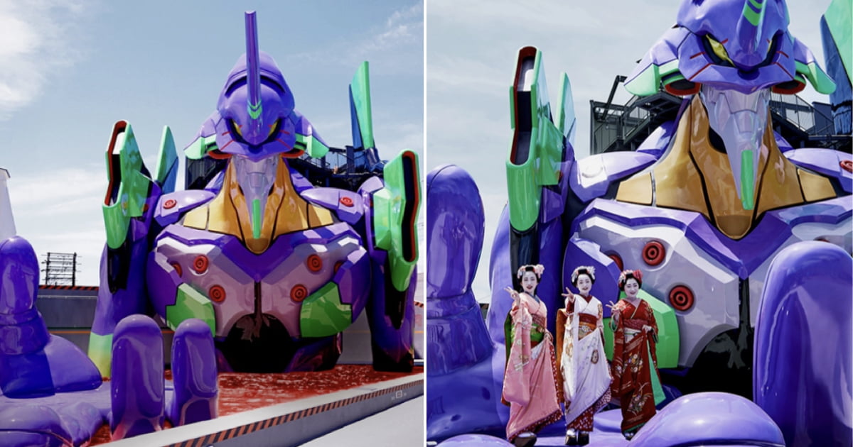evangelion statue japan
