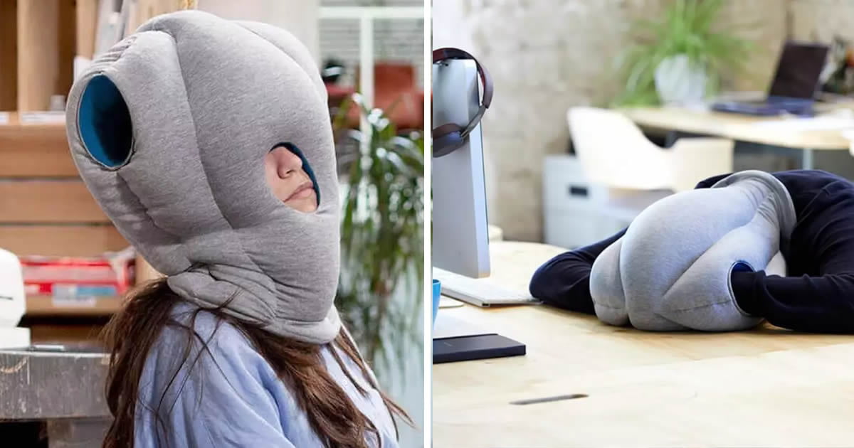 Ostrich Pillow Allows You To Sleep Anywhere - 9GAG