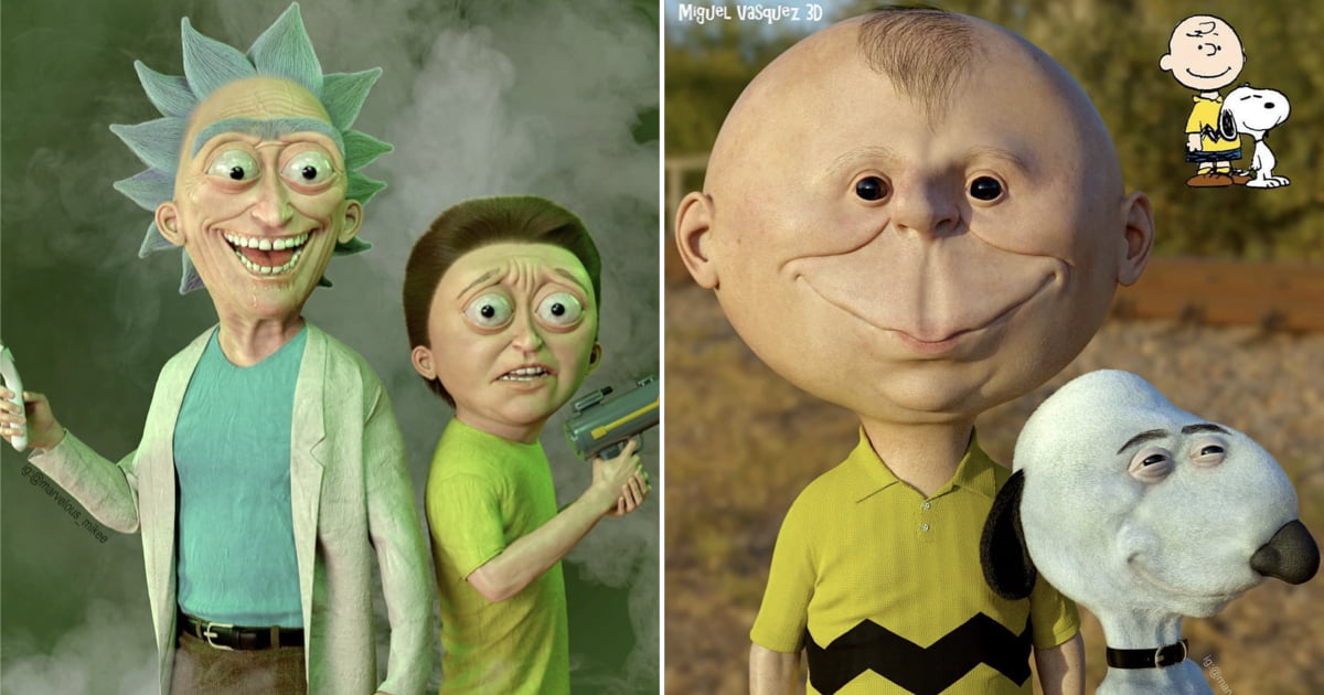 Artist Shows How Cartoon Characters Would Look In Real Life - 9GAG