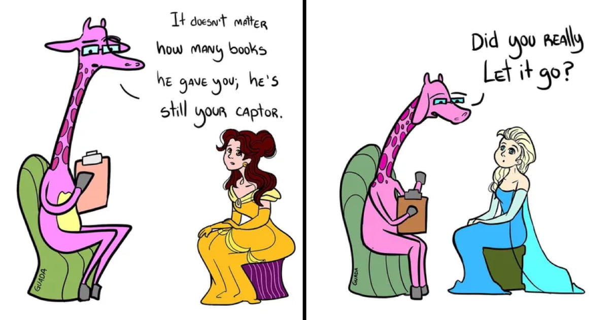 What Would Happen If Disney Princesses Went To See A Therapist - 9GAG