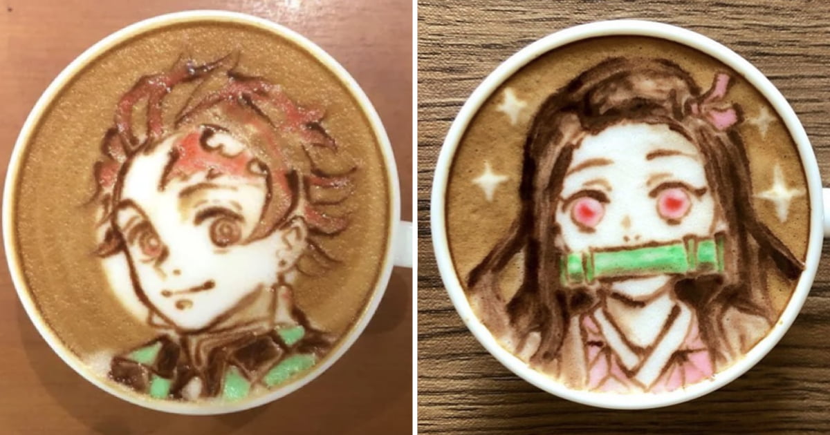 Japanese Barista Creates Demon Slayer And Other Anime Themed Latte Art 9gag 1648