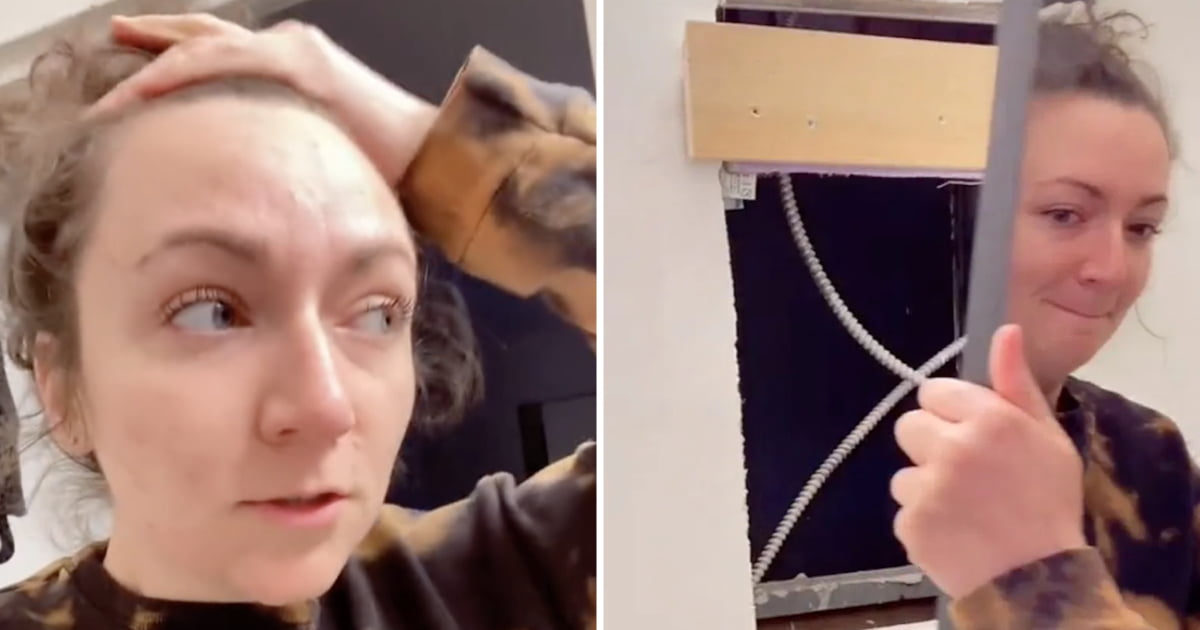Woman Finds Hidden Room Behind Bathroom Mirror, Goes In And