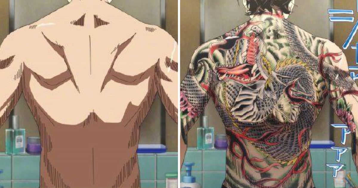 Yakuza Tattoos In The Way Of The Househusband Anime Censored In China 9gag