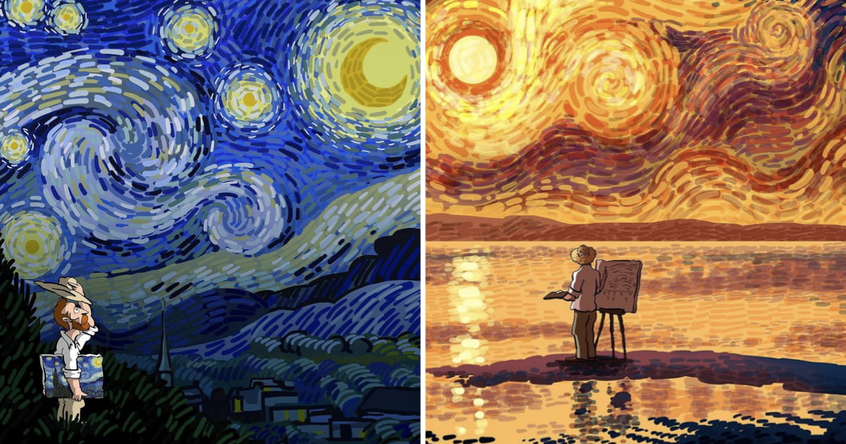 Cartoonist Explores Vincent Van Gogh's Life In Comics - 9GAG