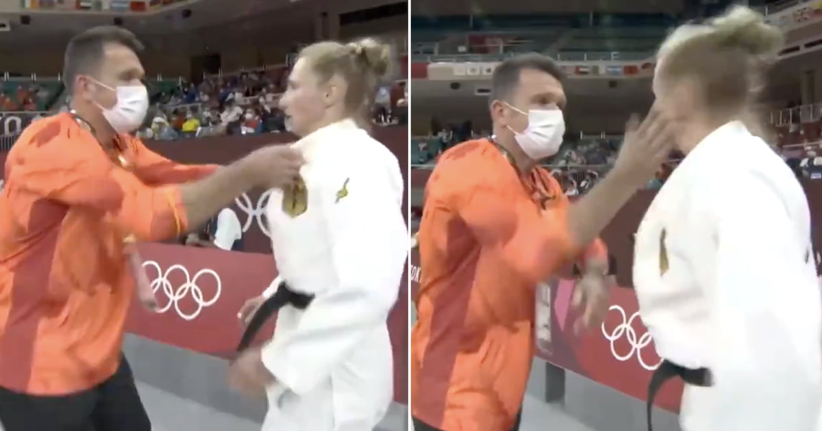 German Judoka Warms Up With A Shake-Slap Before Match - 9GAG