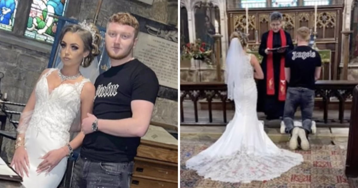 Groom Ripped For Wearing T-shirt And Jeans To His Wedding, 54% OFF