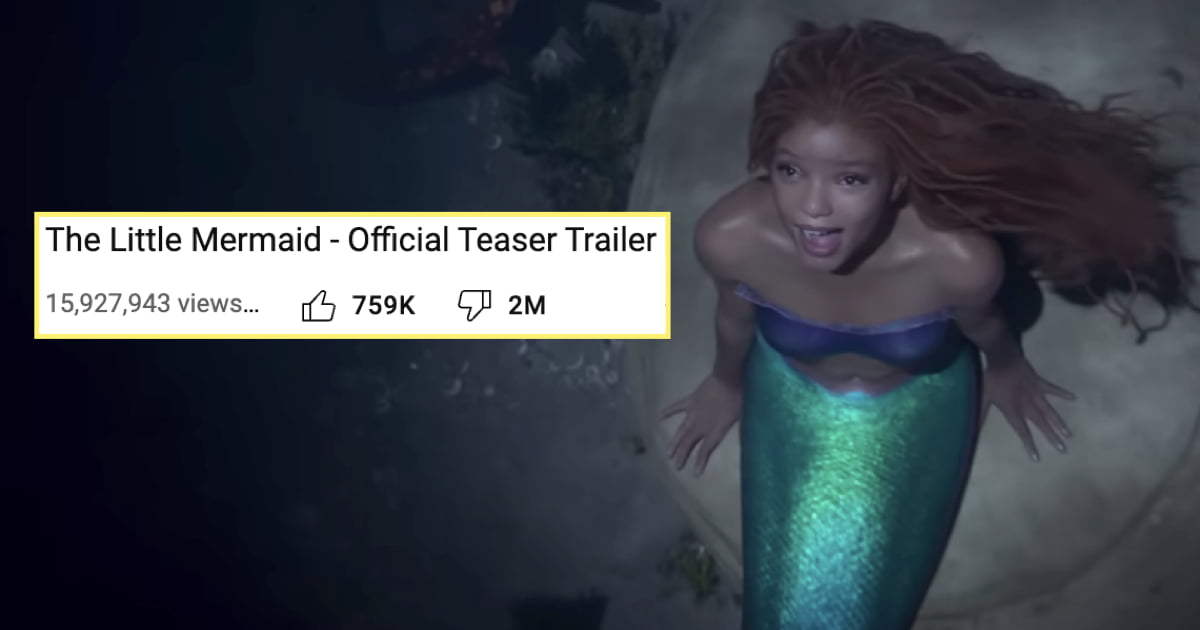 'The Little Mermaid' Teaser Gets 2 Million Dislikes 9GAG