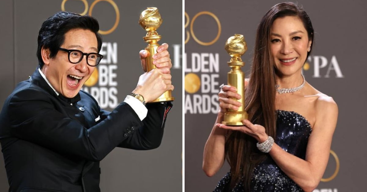 Ke Huy Quan & Michelle Yeoh Both Win Their First Golden Globes Awards ...