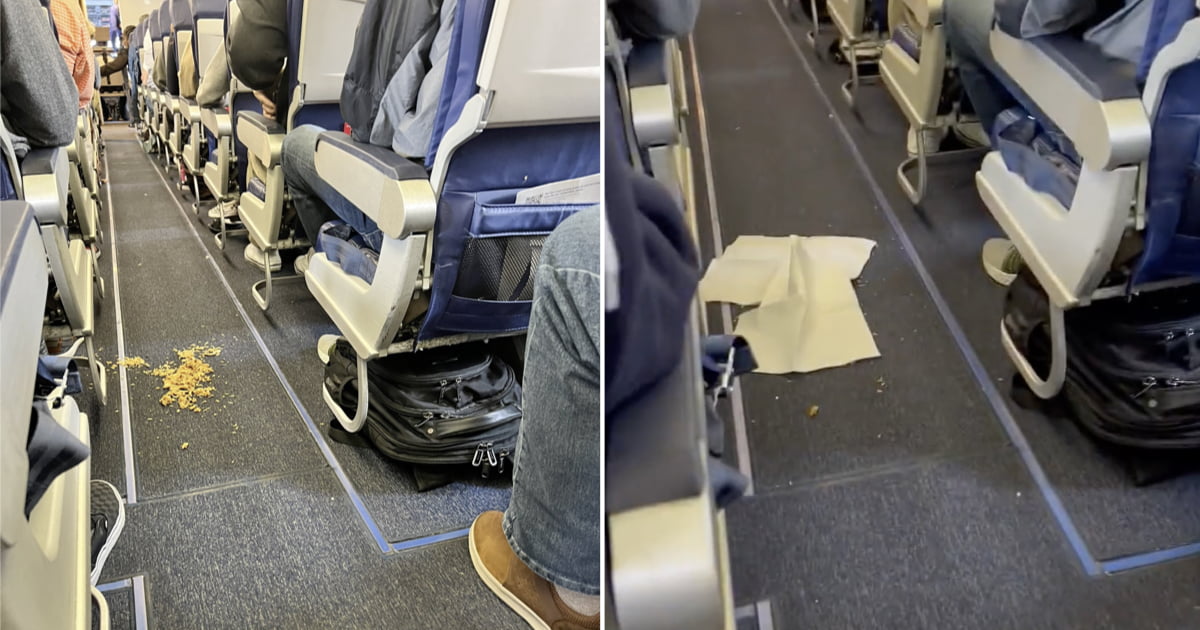 Flight Attendant Won’t Let Plane Leave Until Passengers Clean Up Mess