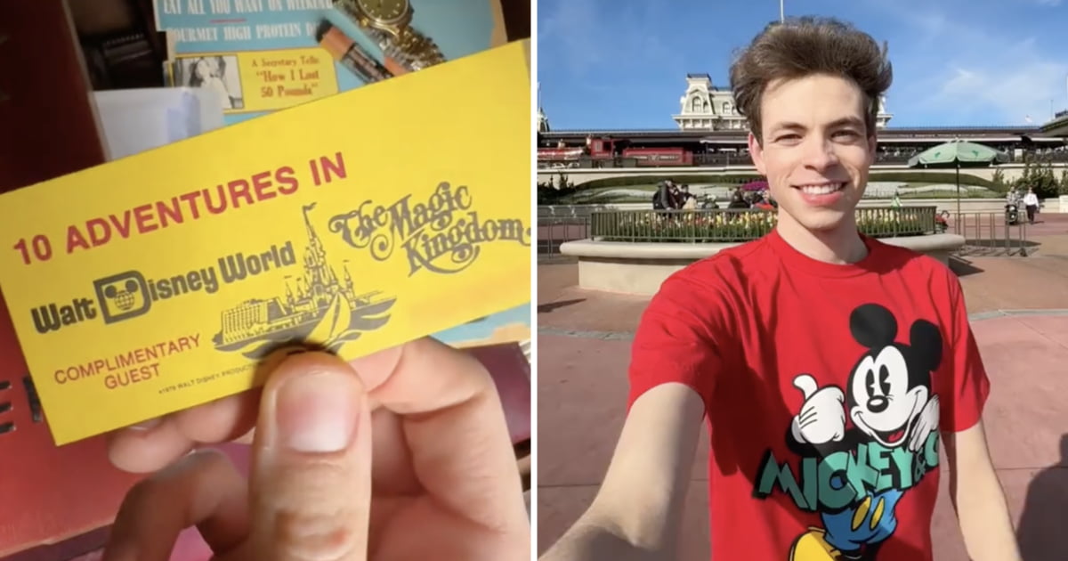 Man Uses 46-Year-Old Disney World Admission Ticket to Enter the Park - 9GAG