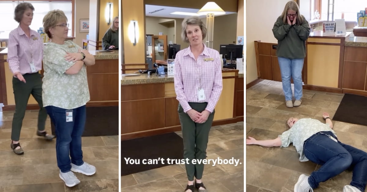 Public Library’s Hilarious “Trust Fall” Video Goes Viral - 9GAG