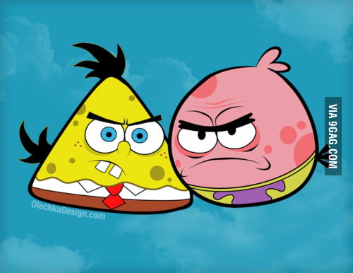 Spongebob And Angry Bird