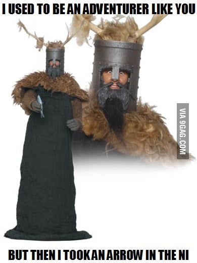 The Knights Who Say Knee 9GAG