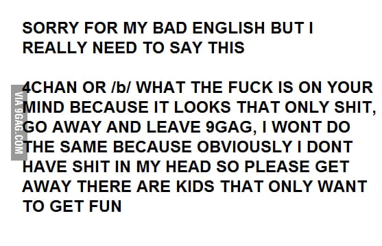 READ IT PLEASE - 9GAG