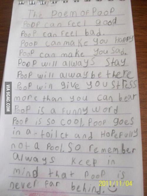 A poem about poop 9GAG