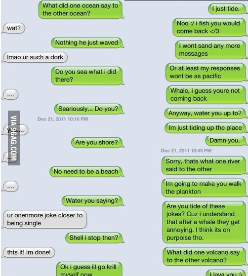 Ocean conversation jokes - 9GAG