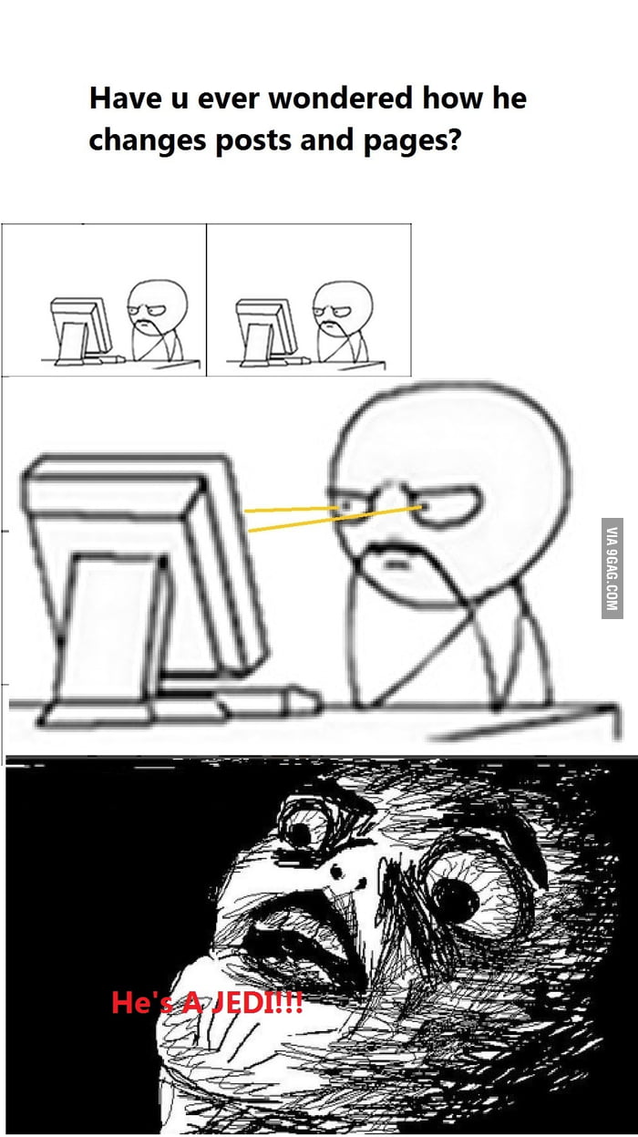 Changing pages like a boss! 9GAG
