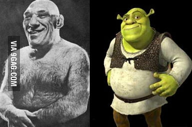 Maurice Tillet, the man who inspired Shrek character - 9GAG