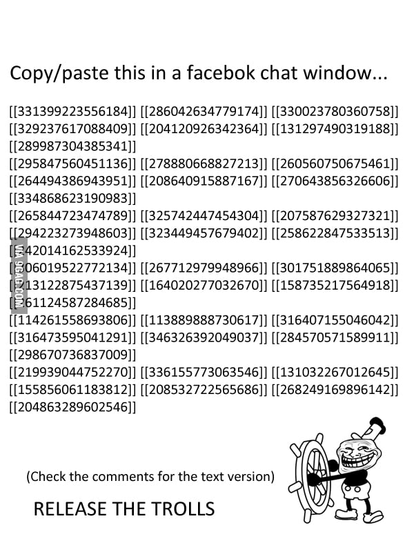 Another image that tells you to copy paste stuff 9gag