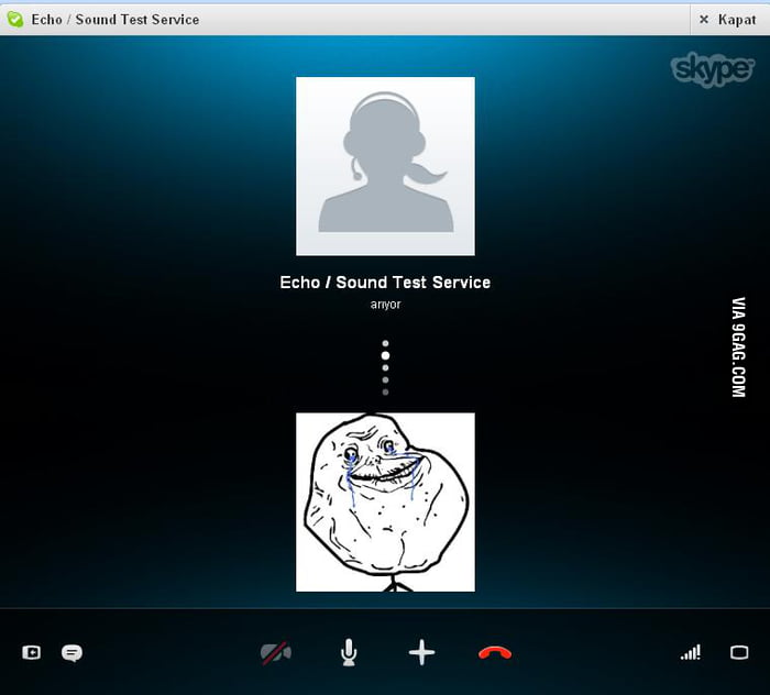 Forever Alone Skype - 9GAG