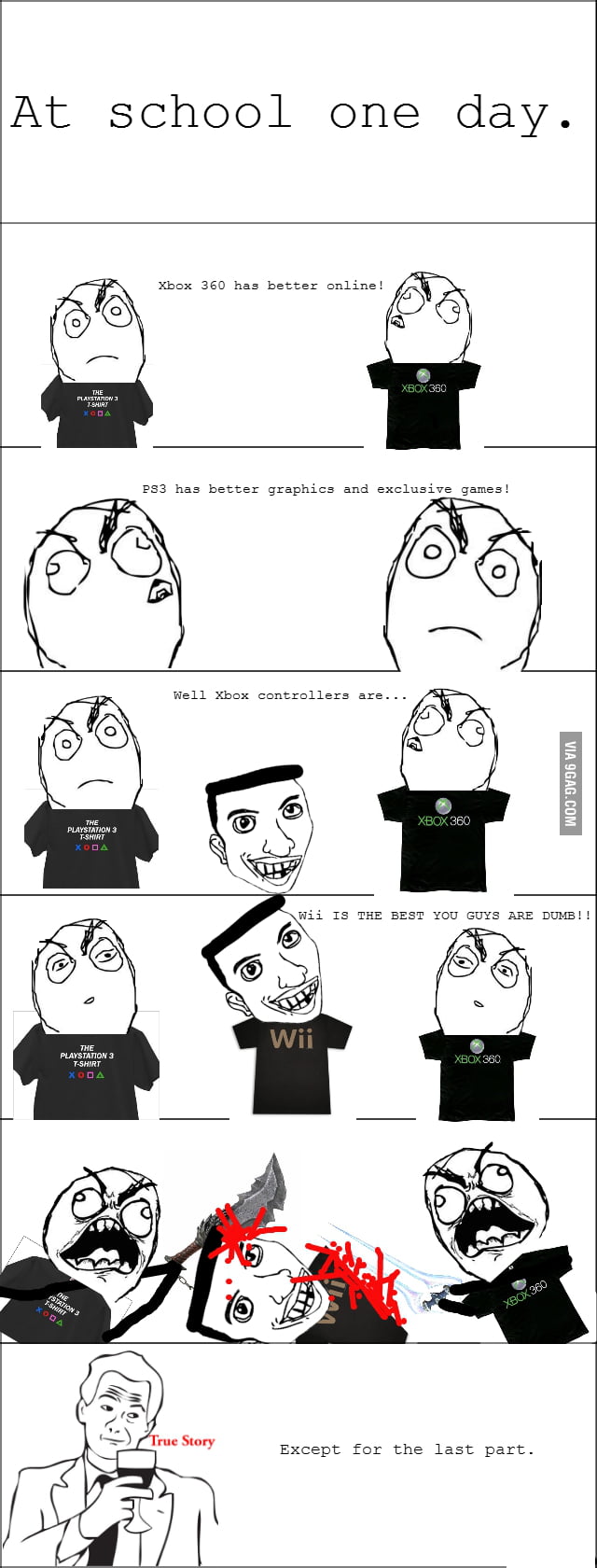 PS3 VS XBOX 360 VS . . . - 9GAG