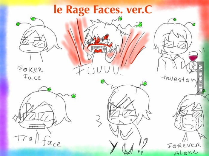 Le me Trying to make Rage faces - 9GAG