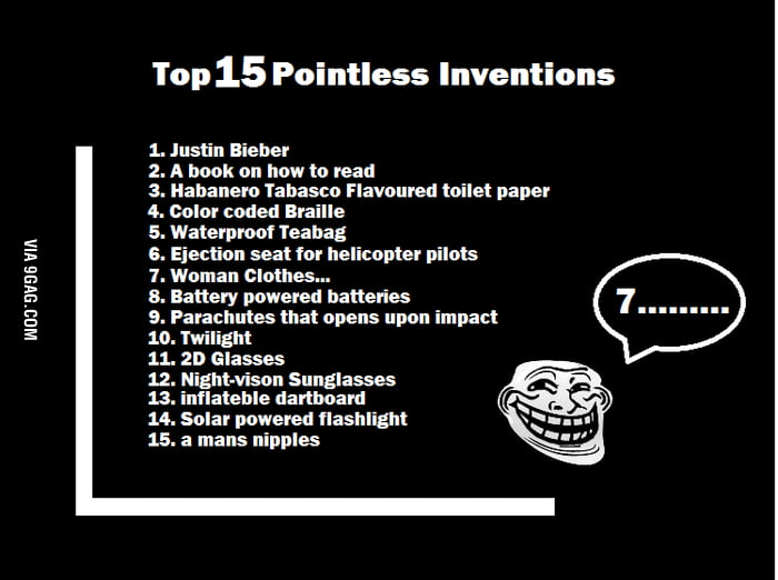 Pointless Inventions Meme Top 15 pointless Inventions - 9GAG