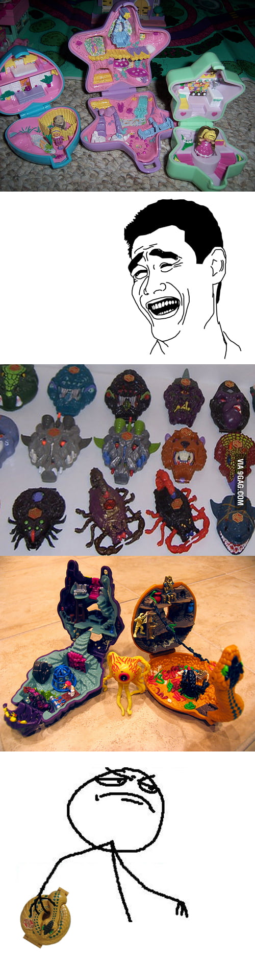 Polly pocket vs mighty max 9GAG