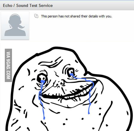 Skype forever alone - 9GAG