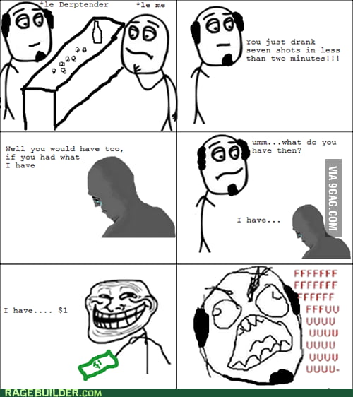 Troll Drinking - 9GAG