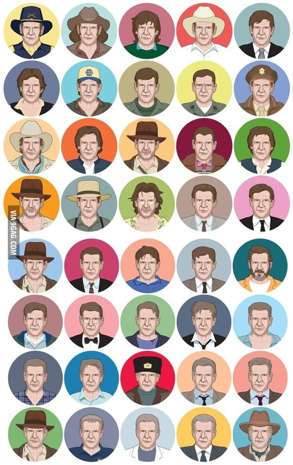 40 Harrison Fords 9GAG