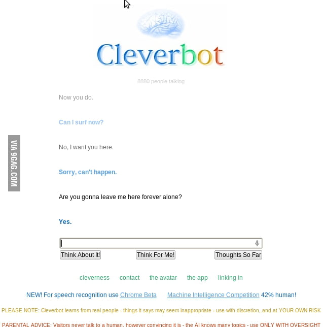 Even You Cleverbot 9gag 2228