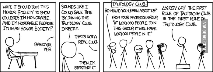 Tautology Club - 9GAG