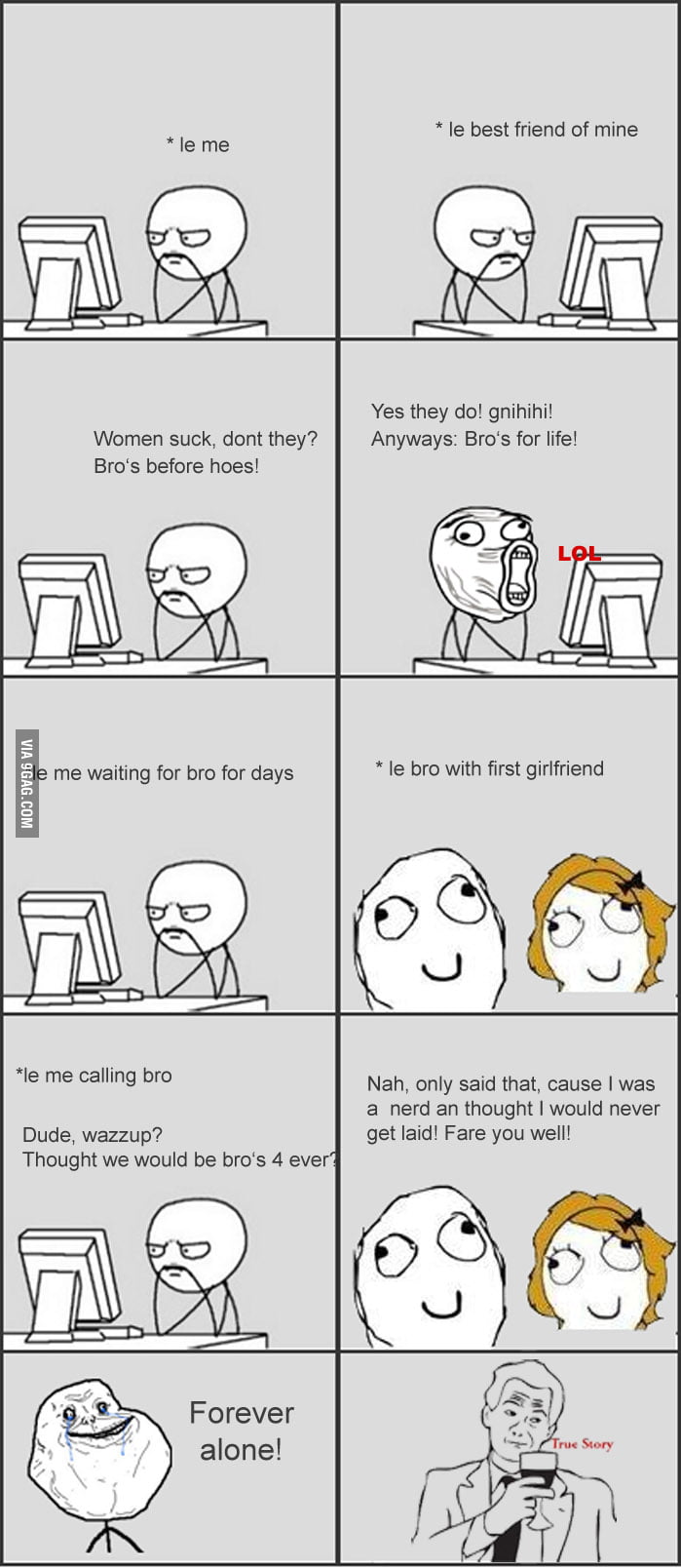 Le bros girlfriend! - 9GAG