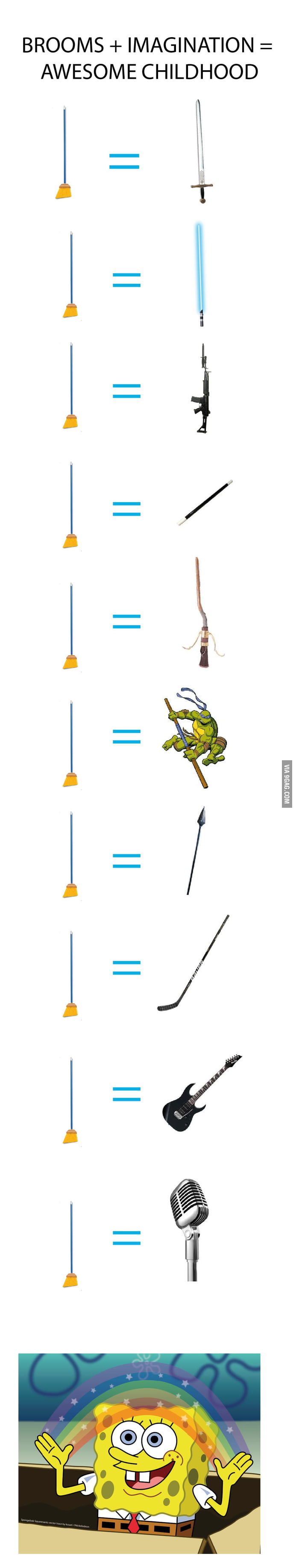 Brainbroom Ruler Broom + imagination. - 9GAG