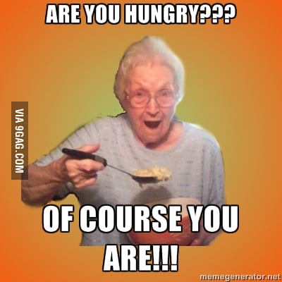 Hungry Grandma - 9GAG