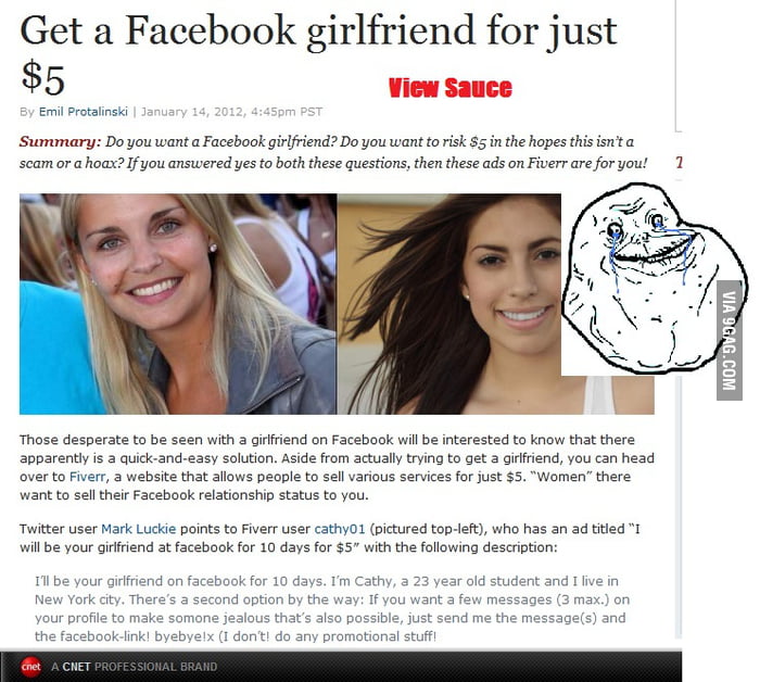 Forever Alone LVL Facebook - 9GAG