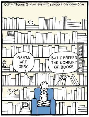 Books are friends - 9GAG