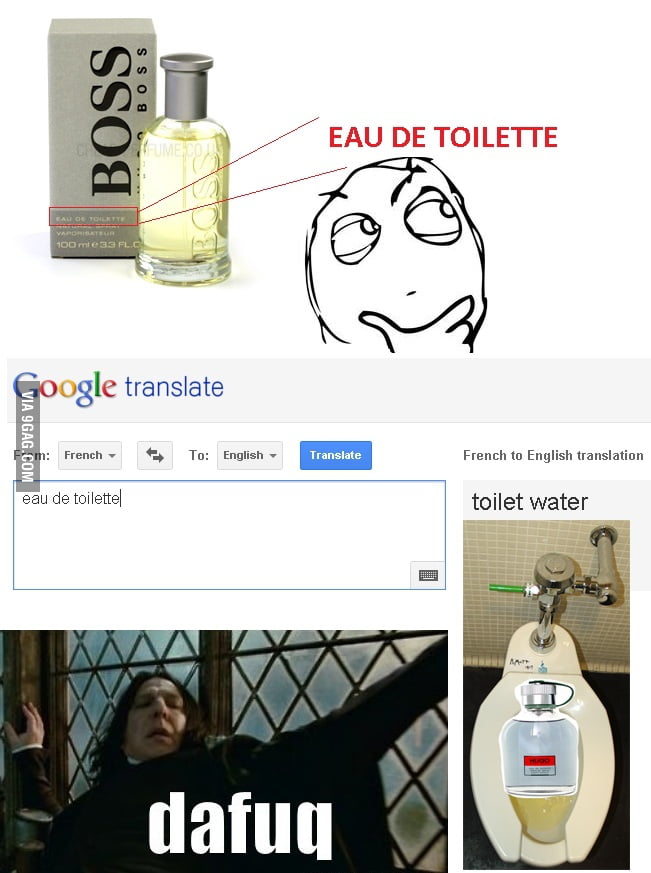 translate eau de toilette in english