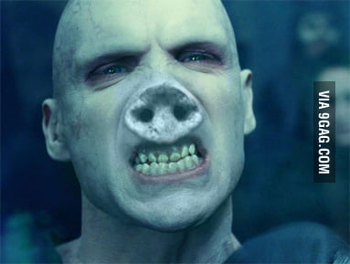 Voldemort's New nose - 9GAG