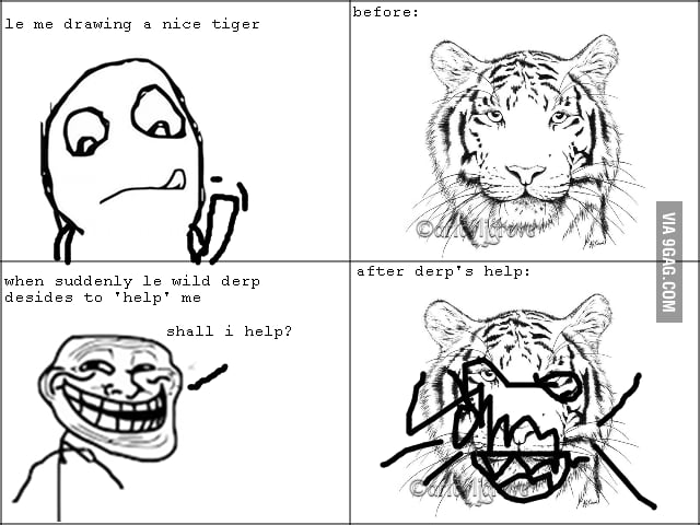 Every time I try to draw something in class - 9GAG