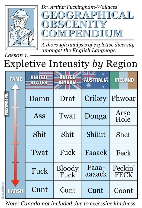 English Swear Words: The Definitive Guide - 9GAG