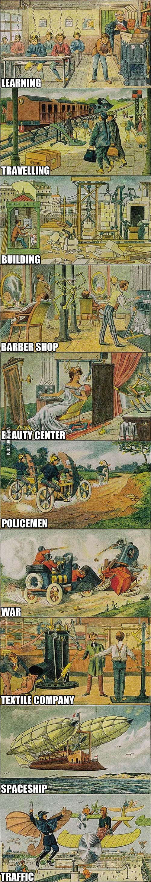 This is how the people of 19th century think of us nowadays - 9GAG