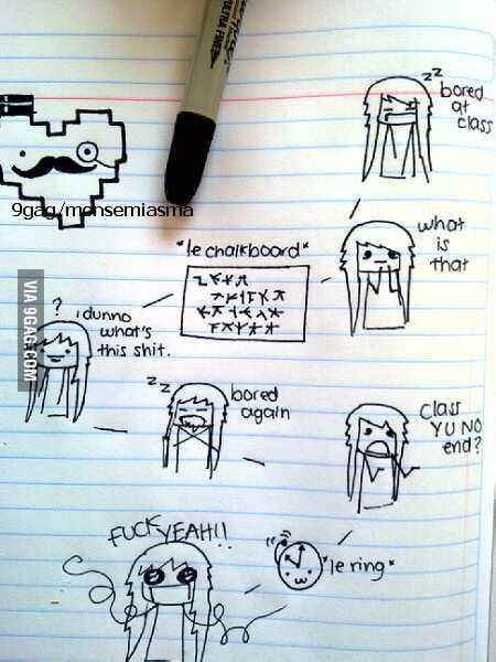 Just a little comic I made at school (: - 9GAG