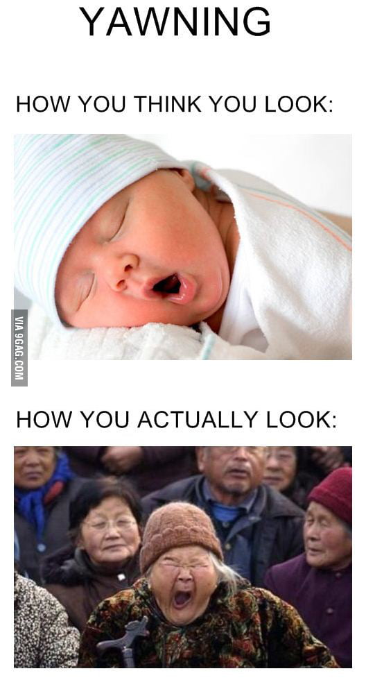 Yawning Lvl Asian 9GAG