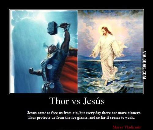 Thor Vs Jesus - 9GAG