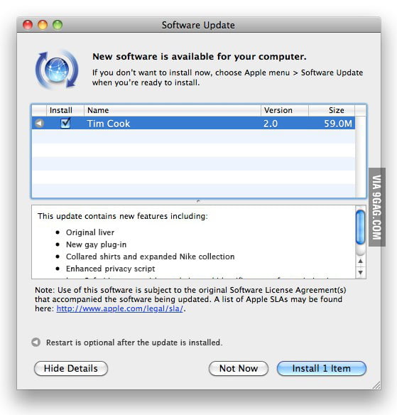 Latest Apple Update 9GAG