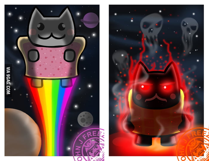 Nyan cat vs tac nayn 9gag