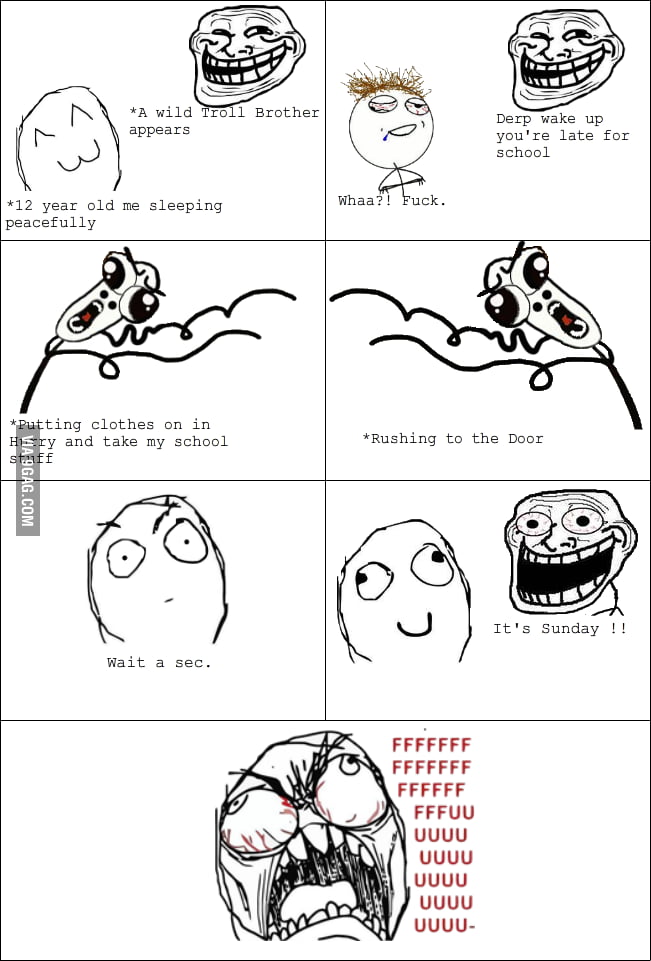 Troll Brother Rage - 9GAG